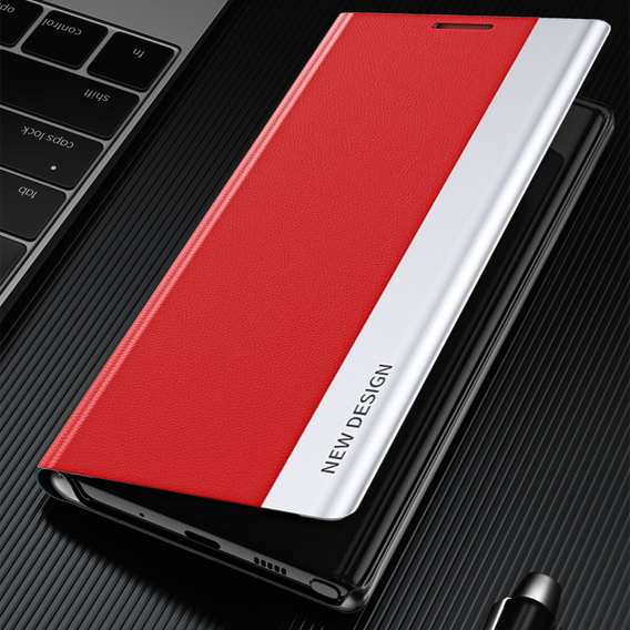 Θήκη με πτερύγιο για Xiaomi 12 Pro, Side Magnetic, κόκκινη