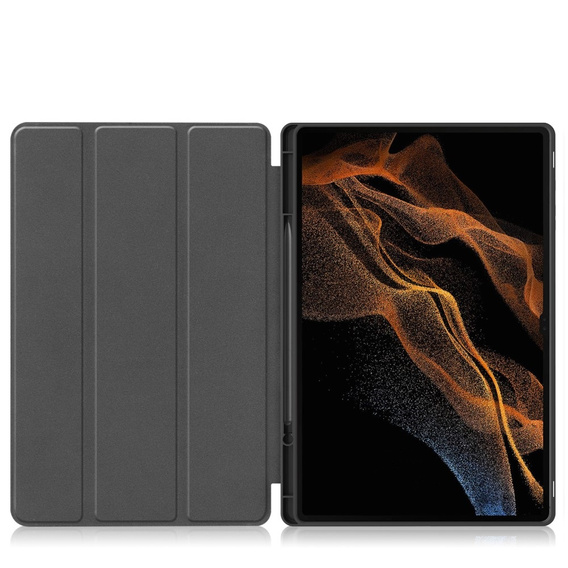 Θήκη για Samsung Galaxy Tab S10 Ultra, Smartcase με χώρο για γραφίδα, πράσινη