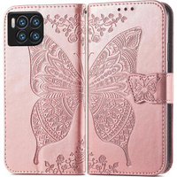 Θήκη με πτερύγιο για T Phone 2 Pro 5G, Butterfly, ροζ rose gold