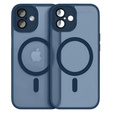 Θήκη για iPhone 16 Plus, για MagSafe, ERBORD Μatt Case, ναυτικό μπλε + Γυαλί οθόνης
