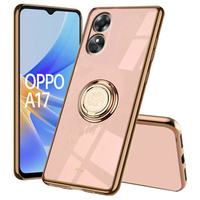 Θήκη για Oppo A17, Electro Ring, ροζ