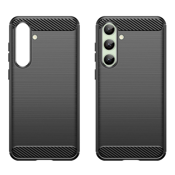 Θήκη για Samsung Galaxy S24 FE, Carbon, μαύρη