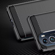Θήκη για Motorola Edge 30 Pro, Carbon, μαύρη