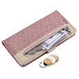 θήκη πτερύγιο για Samsung Galaxy S20 FE/5G, Wallet Pocket Zipper Lace, ροζ