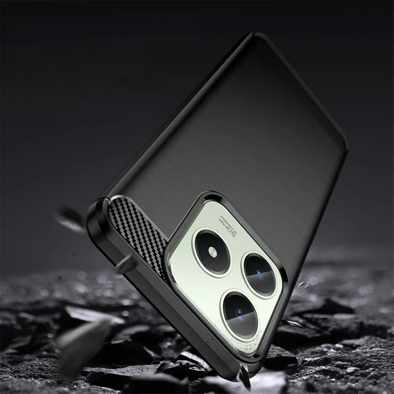 Θήκη για Realme C61, Carbon, μαύρη