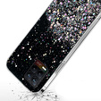 Θήκη για Realme 8 / 8 Pro, Glittery, μαύρη