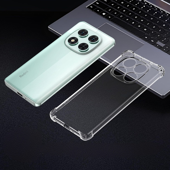 Θήκη για Xiaomi Redmi Note 14 Pro 5G /  Poco X7 5G, Erbord Dropproof, διαφανής + γυαλί