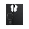 θήκη BENKS Kevlar για Samsung Galaxy S25, για MagSafe, Carbon Fiber, μαύρη