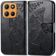 Θήκη με πτερύγιο για Motorola Moto G15 / Motorola Moto G15 Power, Butterfly, μαύρη
