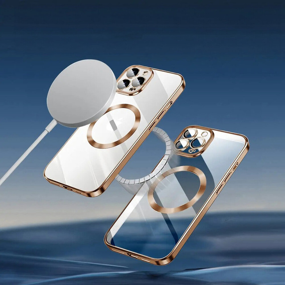 Θήκη για iPhone 11 Pro, Electro MagSafe, χρυσή + Γυαλί για την οθόνη