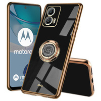 Θήκη για Motorola Moto G53 5G, Electro Ring, μαύρη