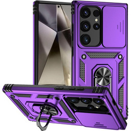 Θήκη για Samsung Galaxy S24 Ultra, CamShield Slide, μωβ