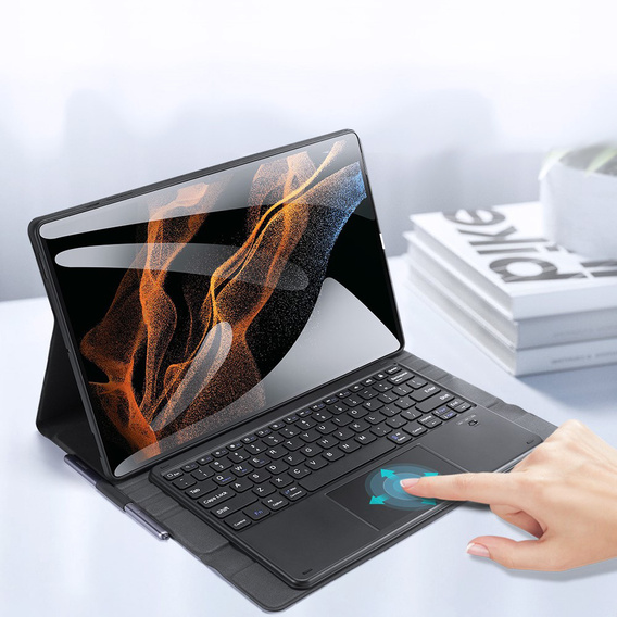 Θήκη + πληκτρολόγιο Samsung Galaxy Tab S8 Ultra, Dux Ducis Magnetic, μαύρη