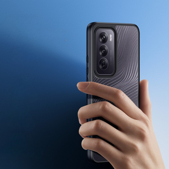 θήκη DuxDucis για το Oppo Reno 12, Aimo Case, διαφανής / μαύρη
