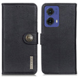 KHAZNEH θήκη RFID για Motorola G85 5G, Litchi Texture, μαύρη