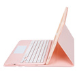 Θήκη + πληκτρολόγιο Samsung Galaxy Tab S9+, Leather Pen Slot TouchPad, ροζ rose gold