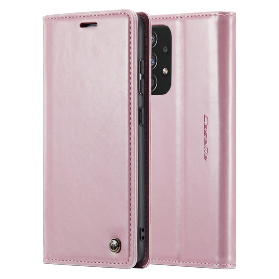 θήκη CASEME για Samsung Galaxy A33 5G, Waxy Textured, ροζ