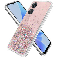 Θήκη για Oppo A17, Glittery, ροζ