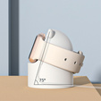 Βάση φόρτισης σιλικόνης για Apple Watch 1/2/3/4/5/6/7/8/SE/Ultra, λευκή