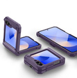 Θωρακισμένη θήκη για Samsung Galaxy Z Flip7 FE / Z Flip6, Dexnor Clip Holder, μωβ