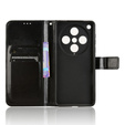 Θήκη με πτερύγιο για Oppo Find X8 Pro, Crazy Horse Wallet, μαύρη