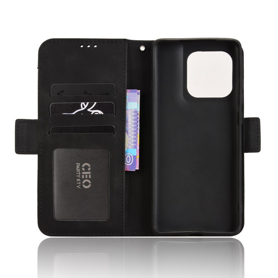 Θήκη με πτερύγιο για Motorola Edge 60 / 60 Fusion, Card Slot, μαύρη