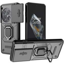 Θήκη για OnePlus 12 5G, KickStand Camera Lens, μαύρη