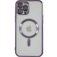 Θήκη για iPhone 12 Pro, Electro MagSafe, μωβ + Γυαλί για την οθόνη