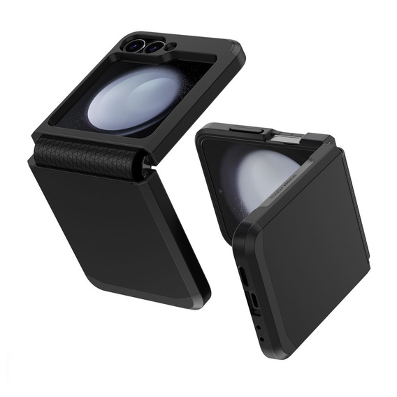 Θωρακισμένη θήκη για Samsung Galaxy Z Flip7 FE / Z Flip6, Armor Shockproof, μαύρη