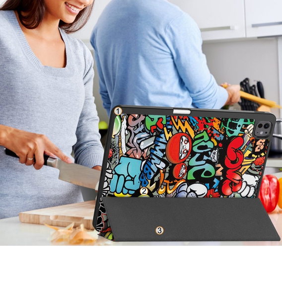 Θήκη για iPad Pro 13" 2024 (7 gen.), Smartcase, graffiti