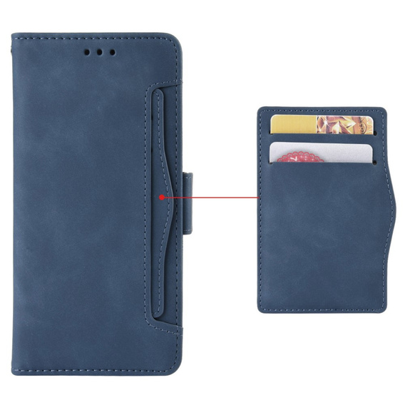 Θήκη με πτερύγιο για TCL 40 NxtPaper, Card Slot, μπλε