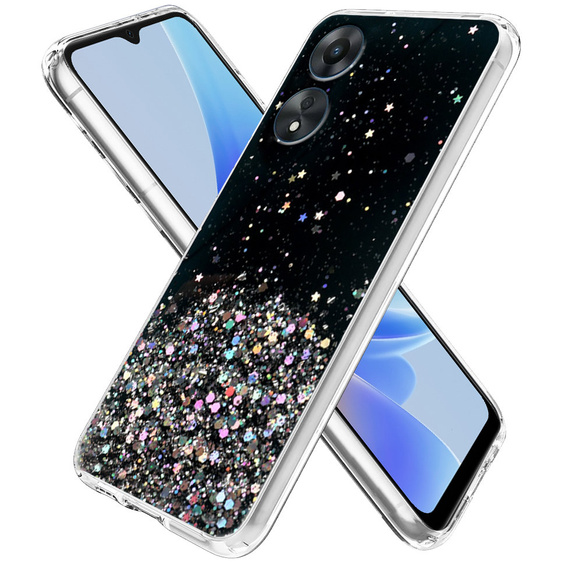 Θήκη για Oppo A17, Glittery, μαύρη