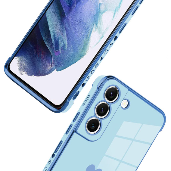 Θήκη για Samsung Galaxy S22, Electro heart, μπλε