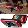 Θήκη για iPhone 15 Pro, R-JUST CamShield Slide, θωρακισμένη, κόκκινη / μαύρη