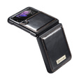 θήκη CASEME για Samsung Galaxy Z Flip 3, Waxy Textured, μαύρη