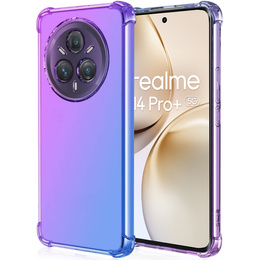 θήκη για το Realme 14 Pro+ 5G, Gradient Dropproof, Μωβ / μπλε