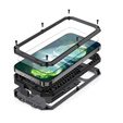 Θήκη για iPhone 13, R-JUST CamShield Slide, θωρακισμένη, μαύρη