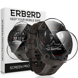 2x υβριδικό γυαλί ERBORD για Garmin Instinct E 45mm