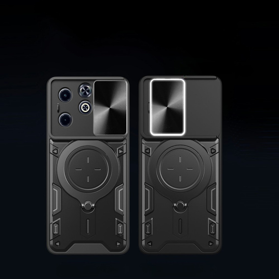 Θωρακισμένη θήκη για Infinix Hot 40i, CamShield Slide, μαύρη