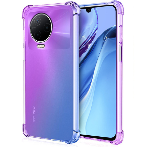 θήκη για το Infinix Note 12 2023, Gradient Dropproof, Μωβ / μπλε
