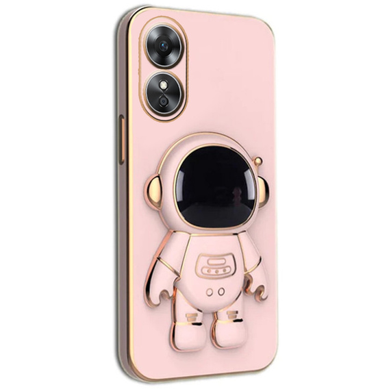 Θήκη για Oppo A17, Astronaut, ροζ