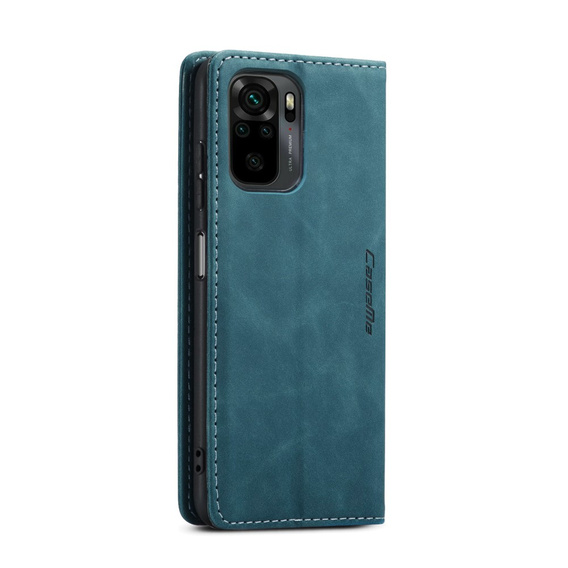 θήκη CASEME για Xiaomi Redmi Note 10 / 10S, Leather Wallet Case, πράσινη