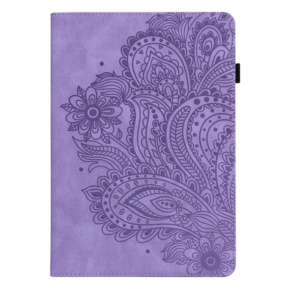 θήκη με πτερύγιο για Xiaomi Redmi Pad SE 11", flower, μωβ
