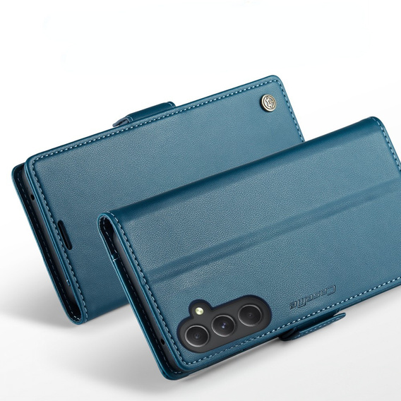 CASEME flip case για Samsung Galaxy A54 5G, Litchi Wallet, μπλε