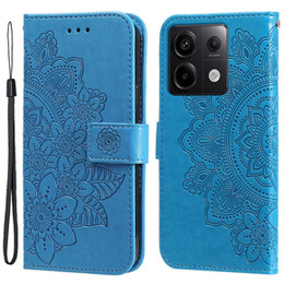 Θήκη με πτερύγιο για Xiaomi Redmi Note 13 Pro 5G, Mandala, μπλε
