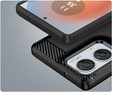 Θήκη για Motorola Edge 50 Fusion 5G, Carbon, μαύρη