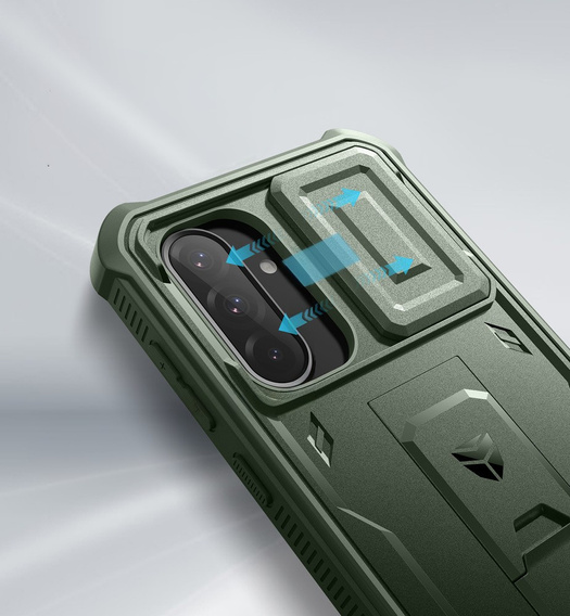 Θωρακισμένη θήκη για Samsung Galaxy A36 5G, Dexnor Full Body (Two Frames), πράσινη