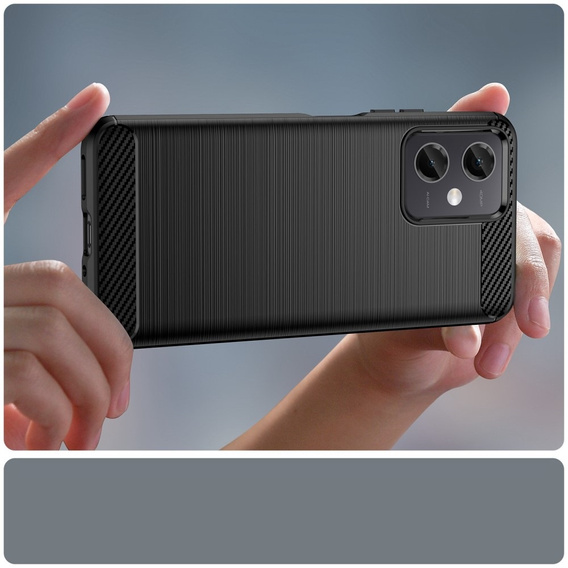 Θήκη για Xiaomi Redmi Note 12 5G / POCO X5 5G, Carbon, μαύρη