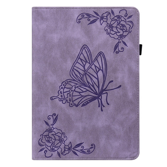 θήκη για το Lenovo Tab M9, Butterfly, μωβ