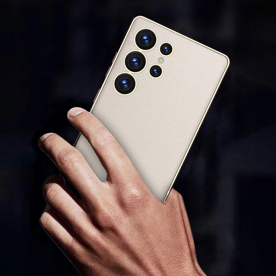 Θήκη για Samsung Galaxy S25 Ultra, GKK Leather, γκρι τιτάνιο
